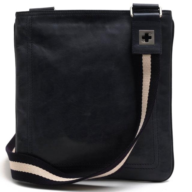 ○バリー BALLY TRAINSPOTTING トレインスポッティング 牛革 イタリアンカーフ ショルダーバッグ TAISTEN SM バリーストライプ メ  中古の通販は