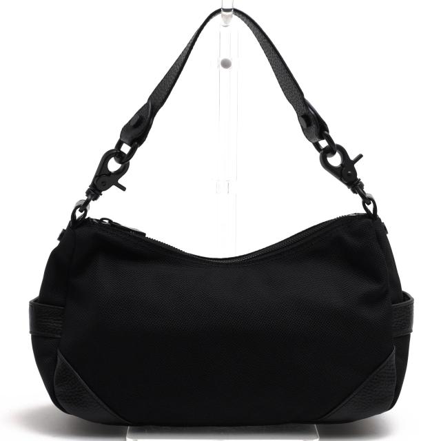 ○オロビアンコ orobianco 牛革 ショルダーバッグ 92135 SILVESTRA-G ALL BLACK リボン 定番 肩掛け ワンショルダーバッグ メンズ 中古_1