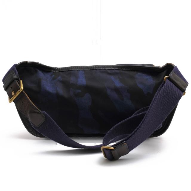 ○フェリージ Felisi リモンタナイロン バケッタレザー 牛革 ウエストバッグ 799/10/CF+A ボディバッグ 迷彩・カモフラージュ柄 定 中古