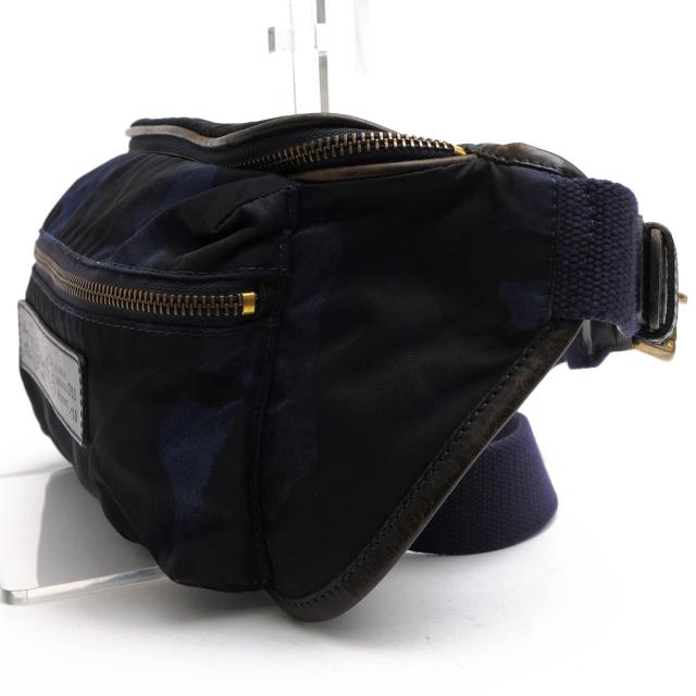 ○フェリージ Felisi リモンタナイロン バケッタレザー 牛革 ウエストバッグ 799/10/CF+A ボディバッグ 迷彩・カモフラージュ柄 定 中古