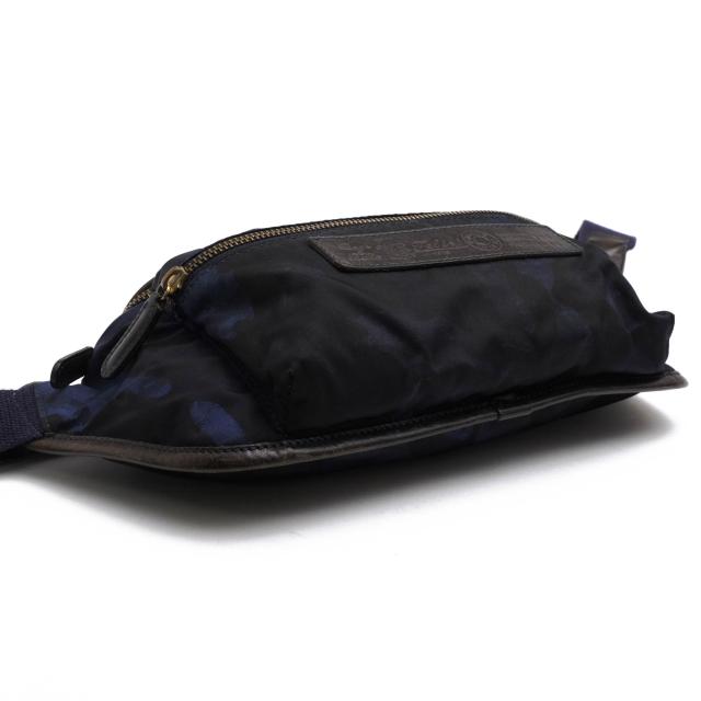 ○フェリージ Felisi リモンタナイロン バケッタレザー 牛革 ウエストバッグ 799/10/CF+A ボディバッグ 迷彩・カモフラージュ柄 定 中古