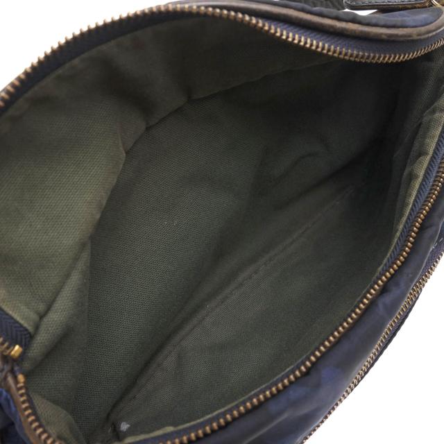 ○フェリージ Felisi リモンタナイロン バケッタレザー 牛革 ウエストバッグ 799/10/CF+A ボディバッグ 迷彩・カモフラージュ柄 定 中古