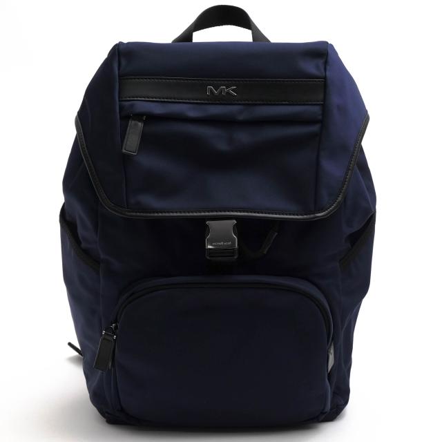 ○マイケルコース Michael Kors 一部牛革 リュック 37F0MKNB6C KENT SPORT FLAP BACKPACK ケント B4サイズ収納可 メンズ 【中古】 中古