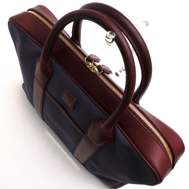 ○ダンヒル Dunhill コットンキャンバス 牛革 ビジネスバッグ L3T181N メンズ 【中古】 中古 ○ダンヒル Dunhill コットンキャンバス 牛革 ビジネスバッグ L3T181N