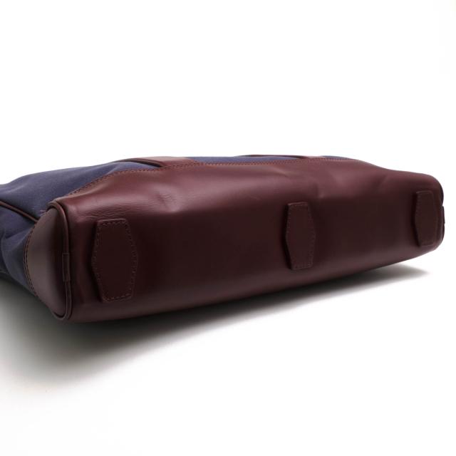 ○ダンヒル Dunhill コットンキャンバス 牛革 ビジネスバッグ L3T181N メンズ 【中古】 中古 ○ダンヒル Dunhill コットンキャンバス 牛革 ビジネスバッグ L3T181N