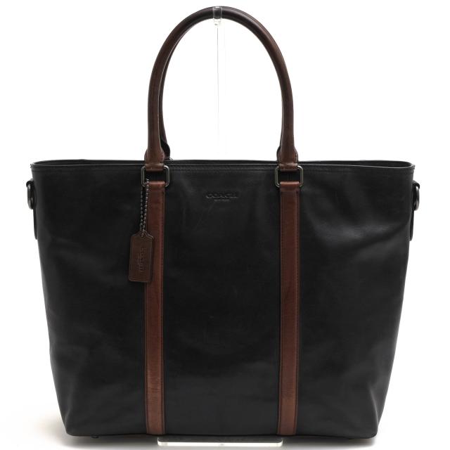 ○コーチ COACH 牛革 カーフ トートバッグ 57285 Metropolitan メトロポリタン ノートPC収納可 メンズ 【中古】 中古