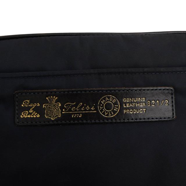 ○フェリージ Felisi 伊リモンタ社ナイロン バケッタレザー 牛革 セカンドバッグ/クラッチバッグ 821/2/DS+A タブレットケース ユ  中古