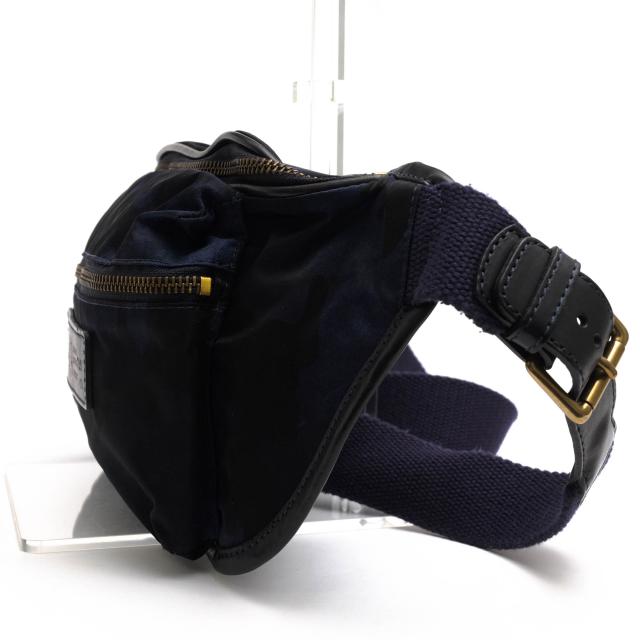 ○フェリージ Felisi リモンタナイロン バケッタレザー 牛革 ウエストバッグ 799/10/CF+A ボディバッグ 迷彩・カモフラージュ柄 定 中古