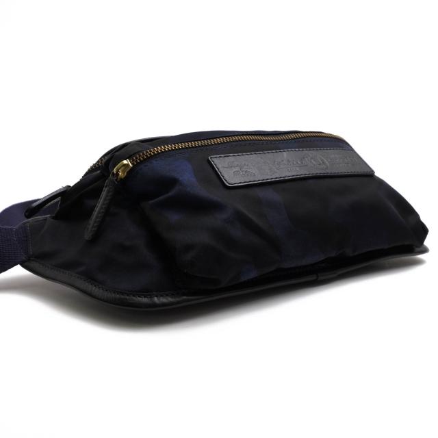 ○フェリージ Felisi リモンタナイロン バケッタレザー 牛革 ウエストバッグ 799/10/CF+A ボディバッグ 迷彩・カモフラージュ柄 定 中古