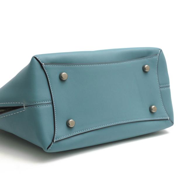 ○コーチ COACH 1941 Glovetanned leather グラブタンレザー 牛革 ハンドバッグ 59984 Dakotah Satchel With Colorblock Snakeskin 中古_5