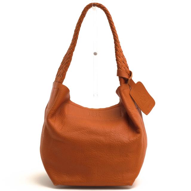 ○ヒロフ HIROFU 国産ステアレザー 牛革 ハンドバッグ CESTA チェスタ シボ革 シュリンクレザー メッシュ・イントレチャート レデ  中古の通販は