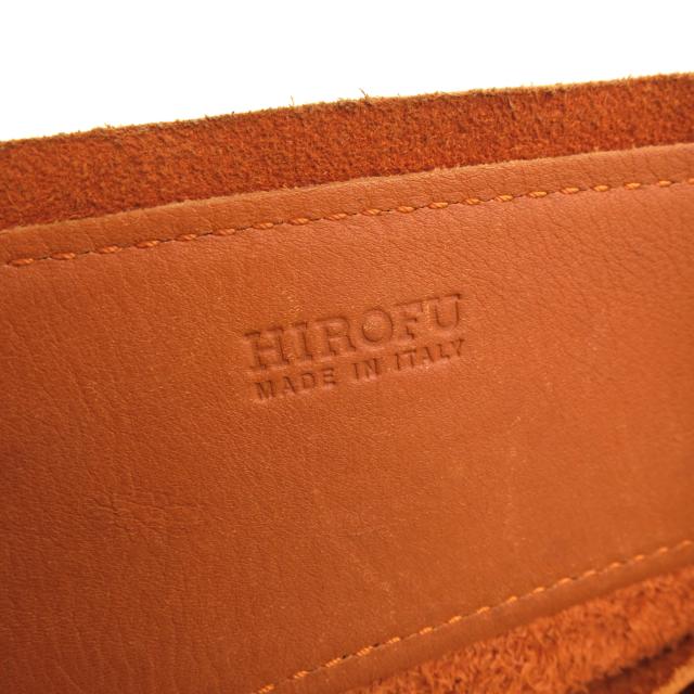 ○ヒロフ HIROFU 国産ステアレザー 牛革 ハンドバッグ CESTA チェスタ シボ革 シュリンクレザー メッシュ・イントレチャート レデ 中古_8