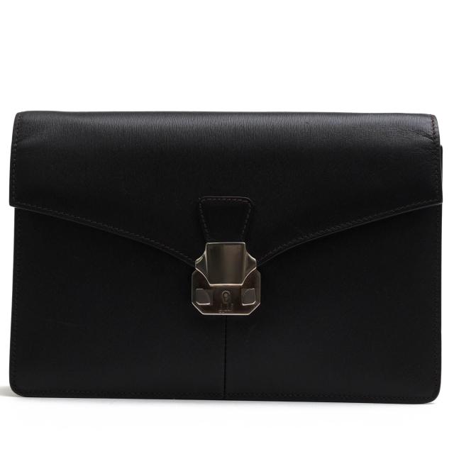 ○ダンヒル Dunhill グレインカウハイドレザー 牛革 セカンドバッグ/クラッチバッグ FA9000E SIDECAR サイドカー メンズ 【中古】 中古