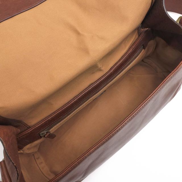○土屋鞄 TSUCHIYA-KABAN ヴィンテージワックスレザー 牛革 ショルダーバッグ ガジェットツールBOXショルダー クロスボディ ボディ 中古_7