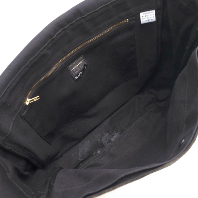 ○ポーター 吉田カバン PORTER 70周年記念 バッファロー 水牛革 ショルダーバッグ DARTS ダーツ メッセンジャーバッグ シボ革 シュ 中古_7