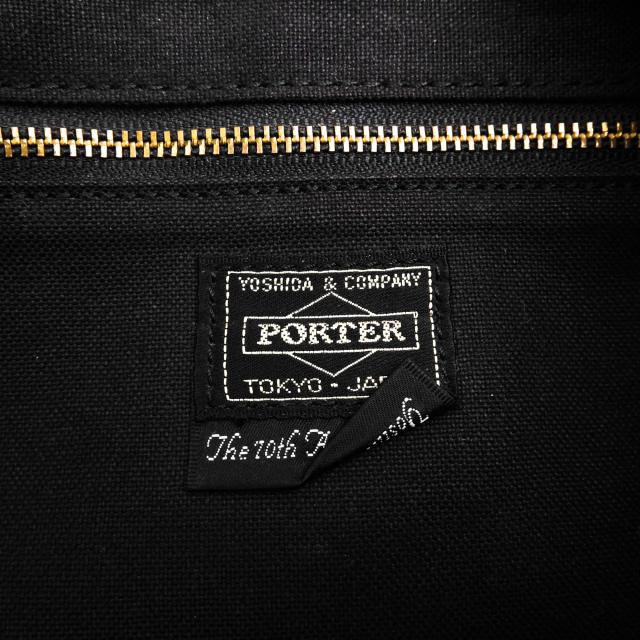 ○ポーター 吉田カバン PORTER 70周年記念 バッファロー 水牛革 ショルダーバッグ DARTS ダーツ メッセンジャーバッグ シボ革 シュ 中古_8