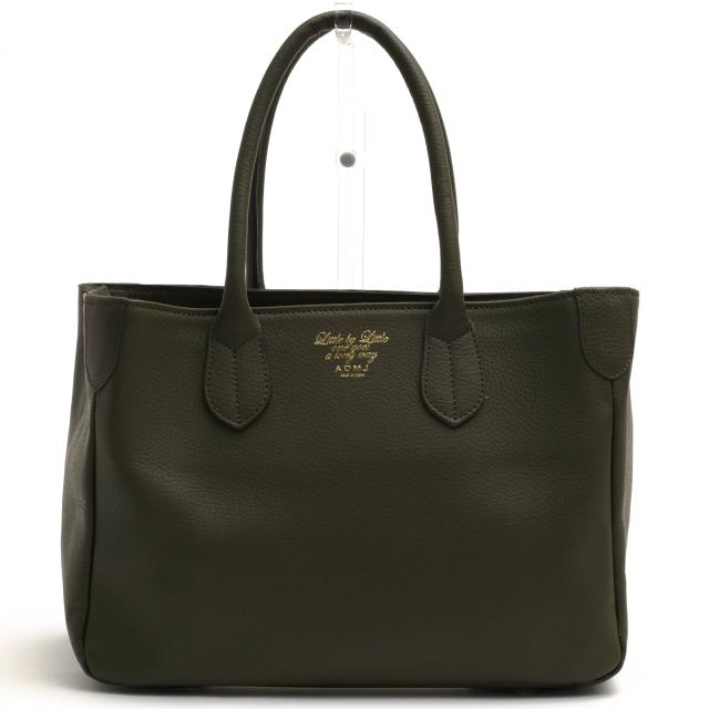 ○エーディーエムジェイ ADMJ 牛革 トートバッグ 定番 シボ革 シュリンクレザー レディース 【中古】 中古