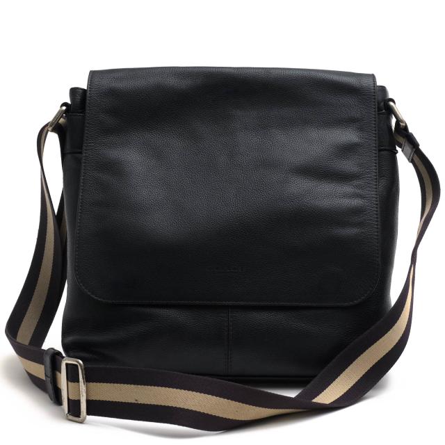 ○コーチ COACH スポーツカーフ 牛革 ショルダーバッグ F72362 Charles Small Messenger In Sport Calf Leather チャールズ スモー 中古
