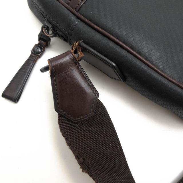 ○ダンヒル Dunhill カーボンファイバー ショルダーバッグ L3V569A