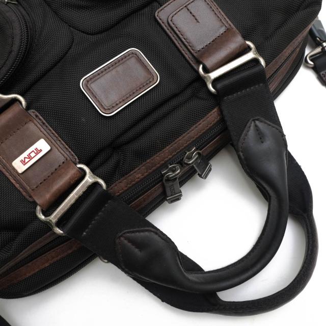 ○トゥミ TUMI FXTバリスティックナイロン ナパレザー 牛革 ビジネスバッグ 222640HKH ALPHA BRAVO ANDERSEN SLIM COMMUTER BRIEF 中古_6