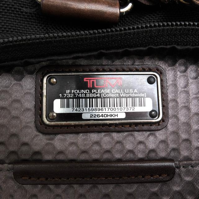 ○トゥミ TUMI FXTバリスティックナイロン ナパレザー 牛革 ビジネスバッグ 222640HKH ALPHA BRAVO ANDERSEN SLIM COMMUTER BRIEF 中古_8