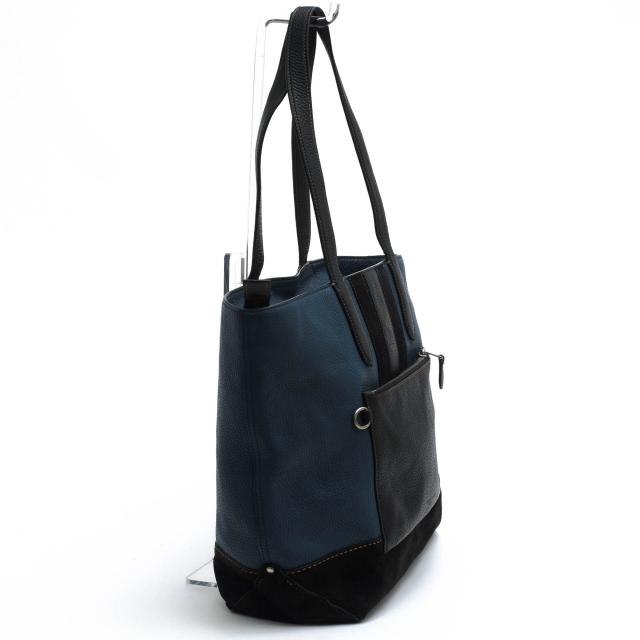 ○コーチ COACH マットペブルレザー 牛革 トートバッグ 59080 Metropolitan Soft Tote メトロポリタンソフトトート 肩掛け ワンシ 中古_2