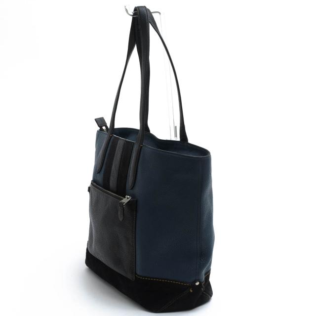 ○コーチ COACH マットペブルレザー 牛革 トートバッグ 59080 Metropolitan Soft Tote メトロポリタンソフトトート 肩掛け ワンシ 中古_3