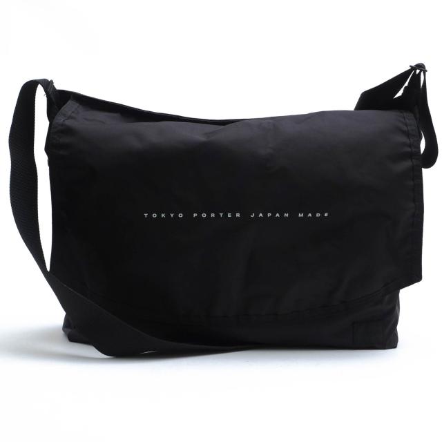 ○ポーター 吉田カバン PORTER ナイロンオックス 撥水アクリルコーティング ショルダーバッグ 861-16803 FLAT MESSENGER BAG S フ  中古