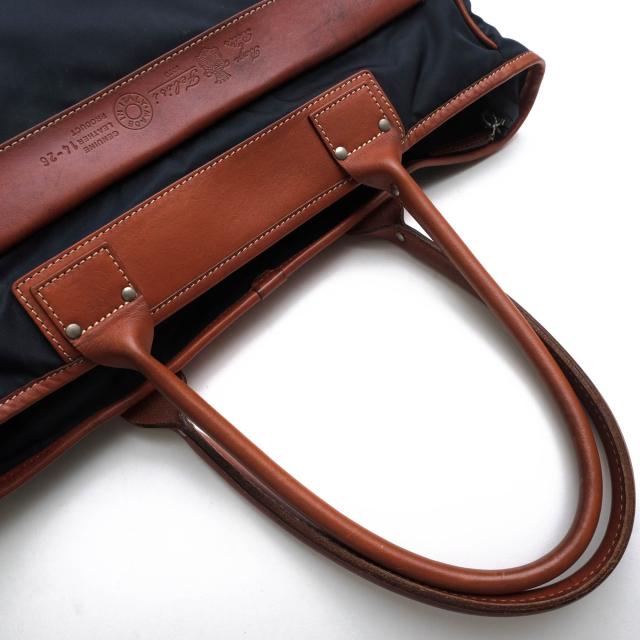 ○フェリージ Felisi ビジネスバッグ 伊リモンタ社ナイロン バケッタレザー 牛革 ビジネスバッグ 14/26/DS ビジネストート 肩掛け  中古