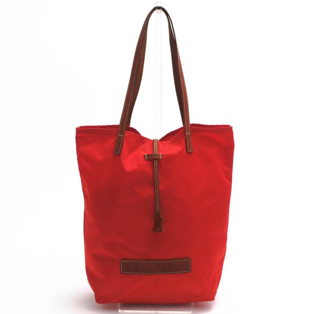 ○フェリージ Felisi 伊リモンタ社ナイロン バケッタレザー 牛革 トートバッグ 15/67/DS タッセル紐開閉 肩掛け ワンショルダーバ  中古の通販は