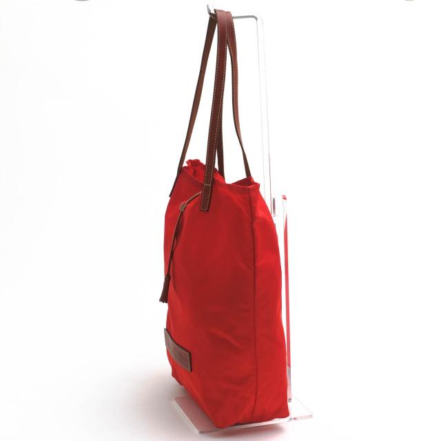 ○フェリージ Felisi 伊リモンタ社ナイロン バケッタレザー 牛革 トートバッグ 15/67/DS タッセル紐開閉 肩掛け ワンショルダーバ  中古