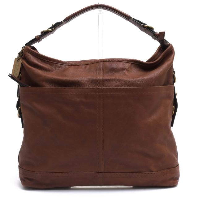 ○コーチ COACH 牛革 カーフ トートバッグ 70189 Harrison East West Satchel ハリソン イーストウエスト サッチェル シボ革 シュ  中古の通販は