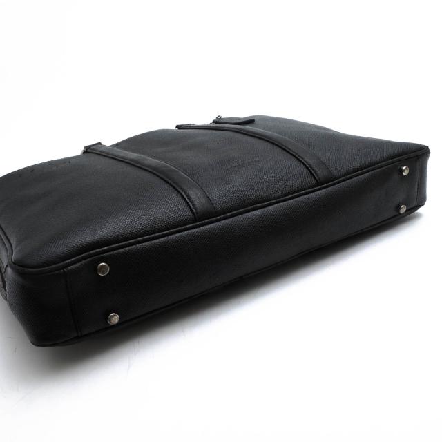 【未使用品】コーチ COACH 新品同様 メトロポリタン クロスグレーン レザー 2WAY ビジネスバッグ メンズ 黒 ブラック 定価約13万 ○コーチ COACH クロスグレインレザー 牛革 ビジネスバッグ 54930