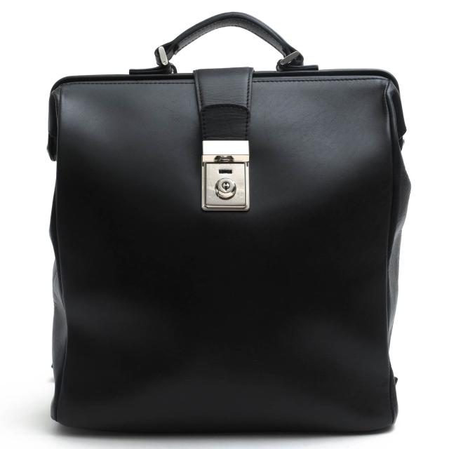 ○フォーリア Foglia 牛革 ビジネスバッグ BT-115 BK オイルレザー2WAYドクターリュック ダレスバッグ メンズ 【中古】 中古