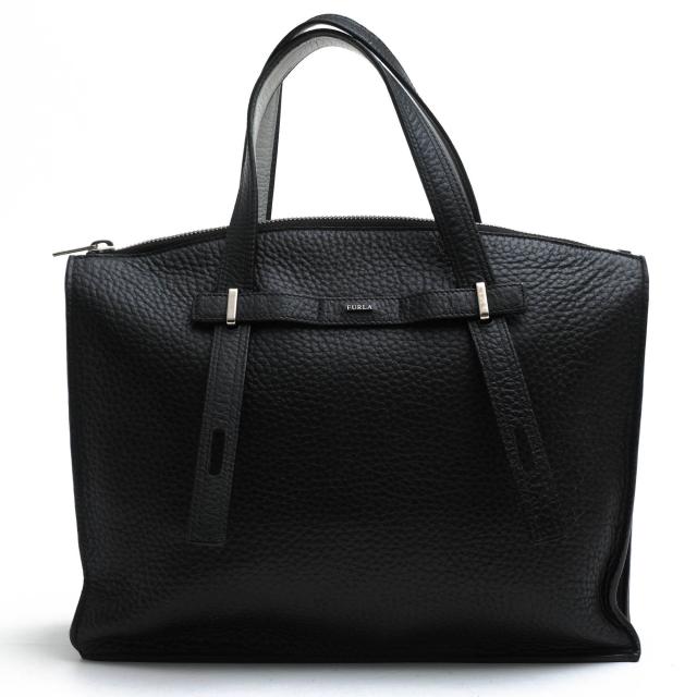 ○フルラ FURLA MAN 牛革 トートバッグ 1036866 GIOVE TOTE M シボ革 シュリンクレザー 肩掛け ワンショルダーバッグ ユニセックス 中古