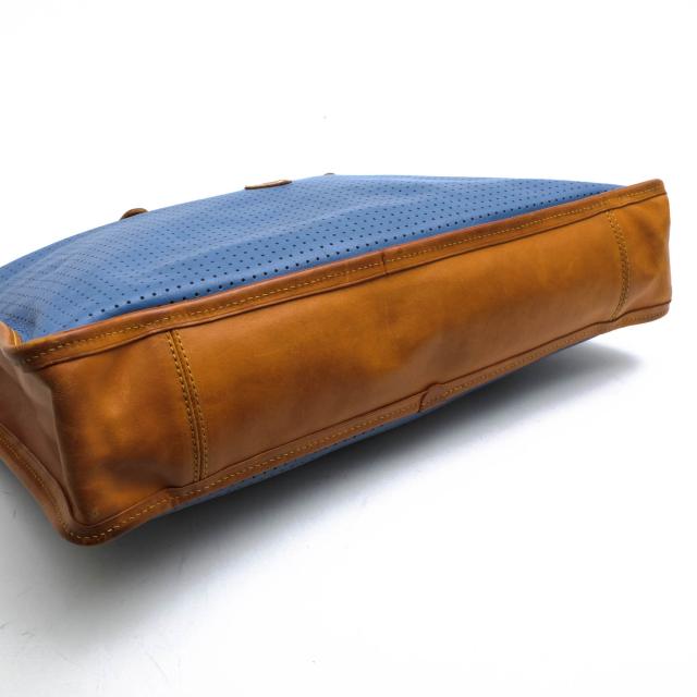 ○フェリージ Felisi バケッタレザー 牛革 ビジネスバッグ 9841 パンチングレザー 定番 メンズ 【中古】 中古_5