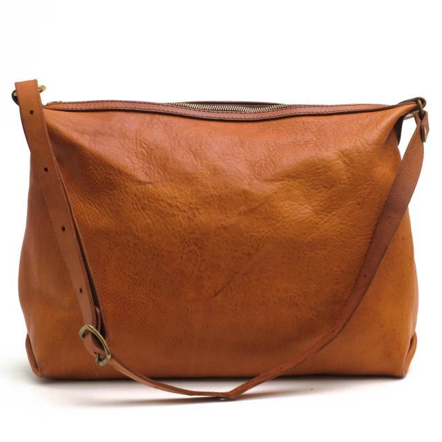 ○オルガン organ ミネルバボックス 牛革 イタリアンレザー ショルダーバッグ G-54 Leather Minerva Box Shoulder Bag メッセンジ  中古