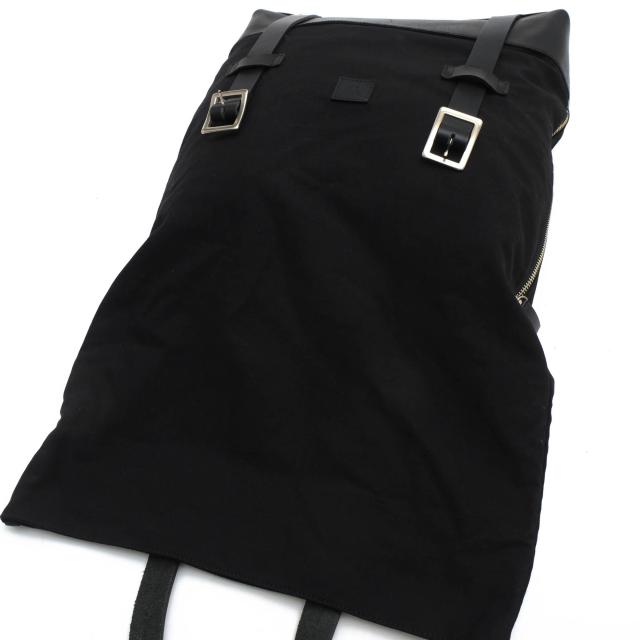 ○ワイズ Y's 牛革 コットンキャンバス リュック YH-I09-893-2 2WAY トートバッグ デイパック メンズ 【中古】 中古の通販は