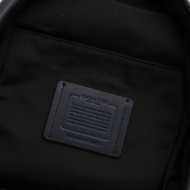 ○コーチ COACH 牛革 カーフ ショルダーバッグ F76867 Houston Pack With Baseball Stitch Sling ベースボールステッチ ボディバッ 中古_7
