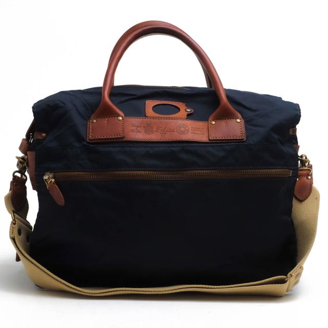 ○フェリージ Felisi リモンタナイロン バケッタレザー 牛革 ボストンバッグ P4/DS ラゲージ 2WAY ショルダーバッグ メンズ 【中古 中古