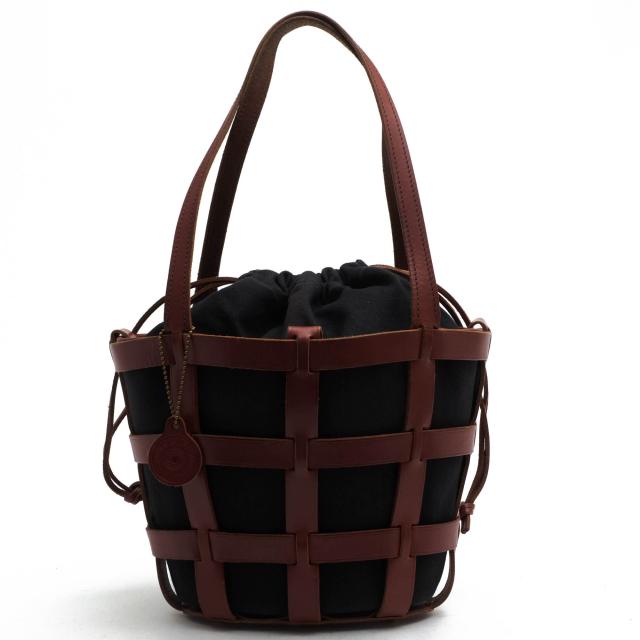 ○ジャストカンパーニュ Just Campagne  ハンドバッグ VALLEE SET truffe 巾着型 肩掛け ワンショルダーバッグ 定番 レディース 【 中古