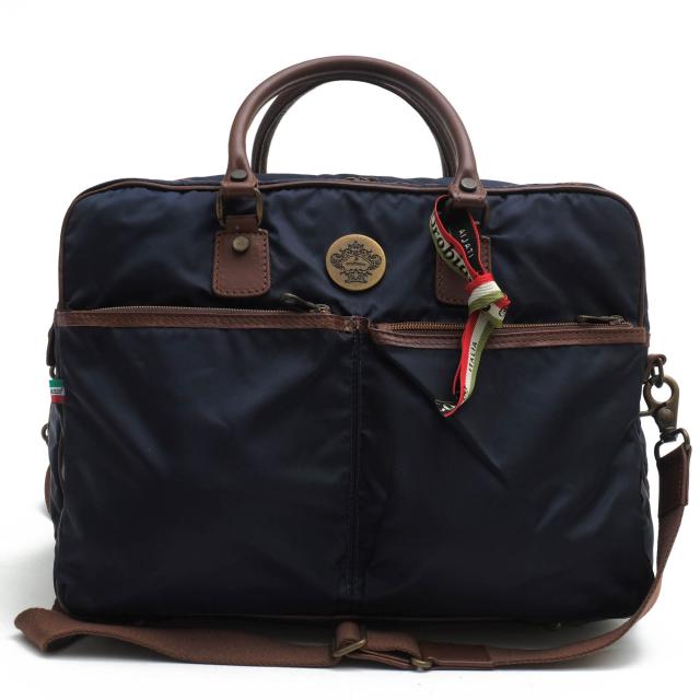○オロビアンコ orobianco 伊リモンタ社ナイロン 牛革 ビジネスバッグ DUPLIKA-C 2WAY ショルダーバッグ メンズ 【中古】 中古