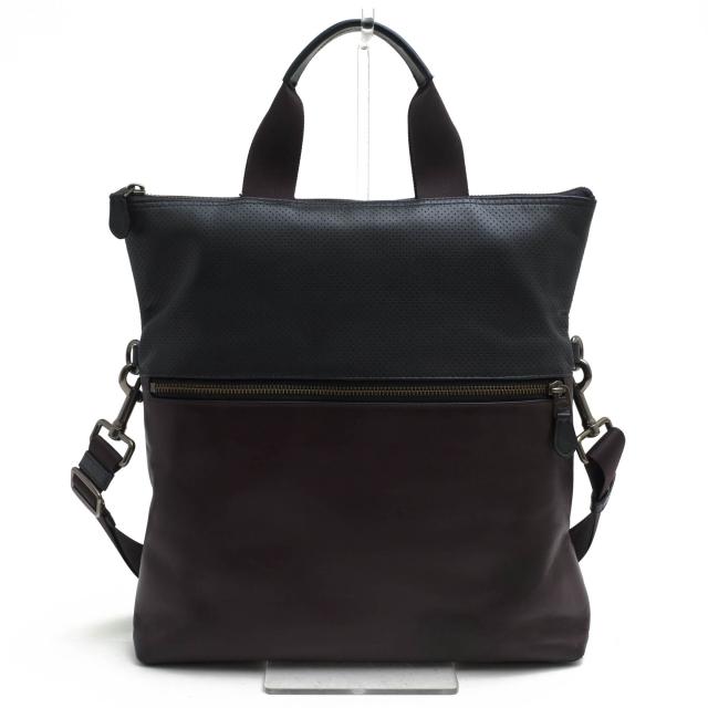 ○コーチ COACH パンチングレザー カーフ 牛革 トートバッグ F57569