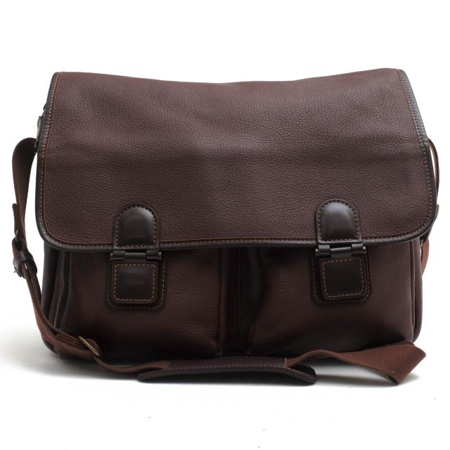 ○コンプレックスガーデンズ COMPLEX GARDENS 牛革 カウレザー ショルダーバッグ 3617 Wilder ワイルダー M フラップ式 シボ革 シ  中古