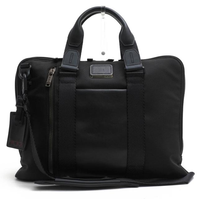 ○トゥミ TUMI バリスティックナイロン ナパレザー 牛革 ビジネスバッグ 232390D Alpha Bravo AVIANO Slim Brief アヴィアーノ A4  中古