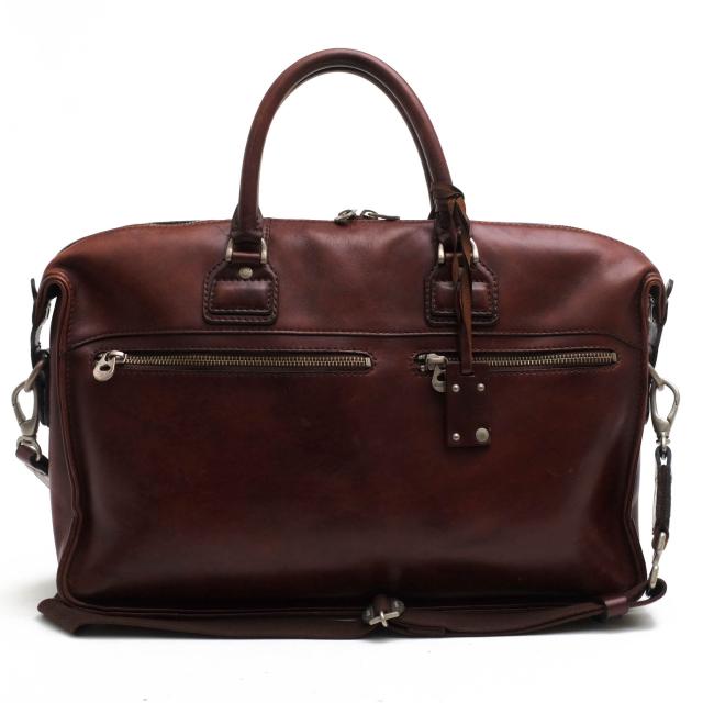 ○エルゴポック HERGOPOCH ワキシングレザー 牛革 ビジネスバッグ 06-BF-1 Series 06シリーズ 2WAY ショルダーバッグ メンズ 【中  中古