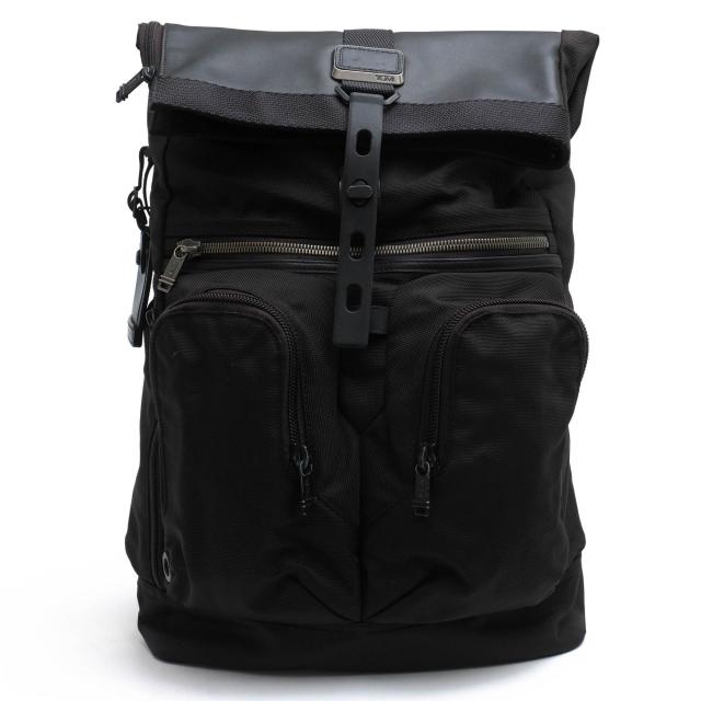 ○トゥミ TUMI バリスティックナイロン ナパレザー 牛革 リュック 232388D Alpha Bravo London Rolltop backpack アルファ ブラボ  中古