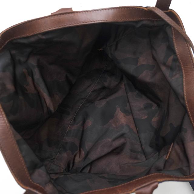 ○フェリージ Felisi 伊リモンタ社ナイロン バケッタレザー 牛革 トートバッグ 15/59/CF+DS+A A4サイズ収納可 迷彩・カモフラージ  中古