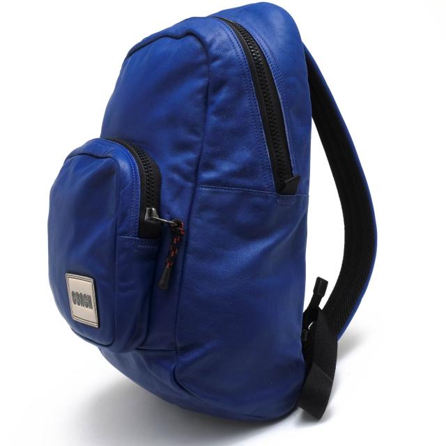 ○コーチ COACH ソフトグレインレザー 牛革 リュック 78828 Pacer Backpack With Coach Patch ペイサー コーチパッチ ノートPC収納 中古_1