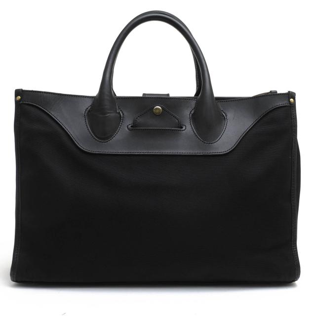 ○土屋鞄 TSUCHIYA-KABAN 高密度ナイロンツイル ルネッサ ヌメ革 牛革 ビジネスバッグ PC0221BK プラクトビジネストート A4サイズ  中古